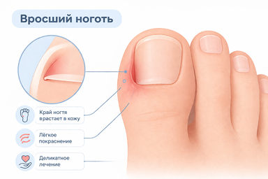 Коррекция вросшего ногтя